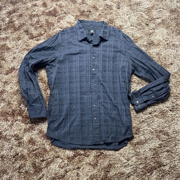 Rock & Republic Other - Rock and Republic Button Down Long Sleeve Black Shirt Men’s Size Extra Large XL